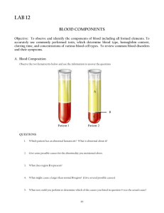 (12) Blood Components