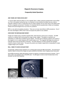 RVH MRI Frequently Asked Questions
