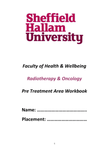 Pre Treatment Area Workbook