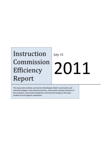 IC Efficiency Report - Tacoma Community College