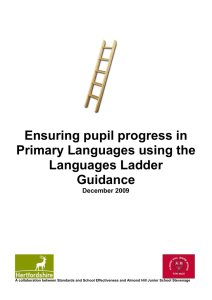 Ensuring pupil progress in Primary Languages using the languages