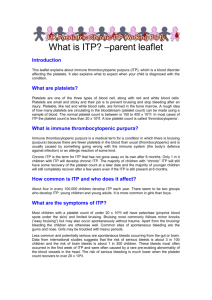 What is ITP? Information for Parents