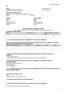 dhs placement referral form