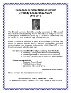 Diversity Leadership Nomination Form