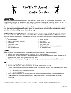 Zombie Fun Run Parent Letter