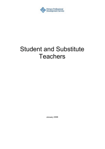 Student and Substitute Teachers