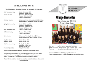 4th September - Grange Primary School Kilkeel