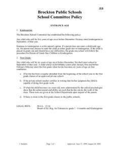 School Committee Policy - Brockton Public Schools