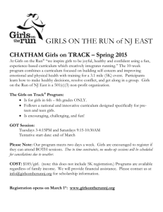 Girls on Track 2015 Flyer