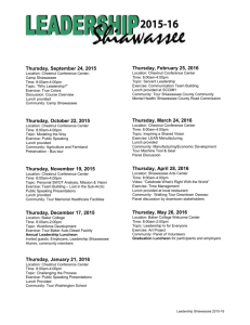 Leadership Class Schedule 2015-16
