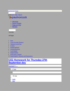 paulnorcock - CE2 Homework for Thursday 27th September