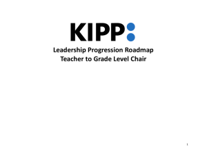 Leadership Development Pathway: Grade Level Chair (KIPP)