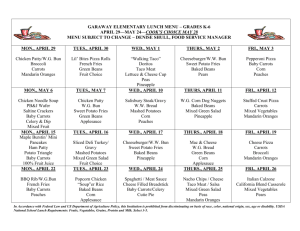garaway elementary lunch menu – grades k-6