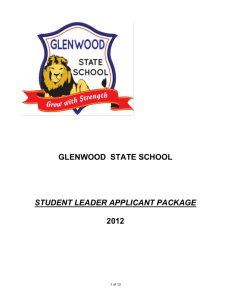 student-leader-process - Glenwood State School