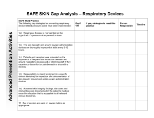 SAFE SKIN Gap Analysis – Respiratory Devices