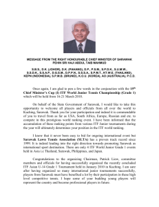 message from the right honourable chief minister of sarawak