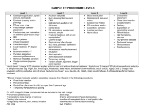 sample er procedure levels - Coding Knowledge Base