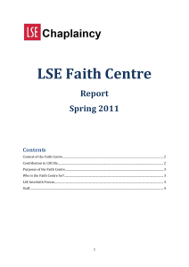 Who is the Faith Centre for? - London School of Economics and