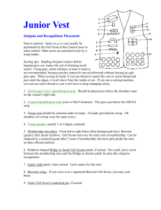 Junior Vest Handout