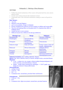 Orthopaedics 5 – Pathology of Bone Metastases