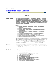 Enterprise Risk Council