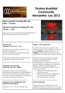 NBC July 2012 Newsletter - Newcastle Buddhist Centre