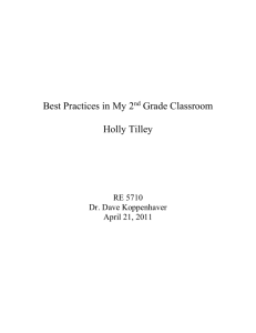 Best Practices in My 2nd Grade Classroom