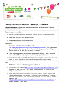 The Big Lunch Schools Resources – Key Stage 3