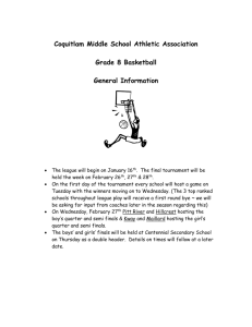 Coquitlam School District Grade 8 Girls` and Boys Basketball
