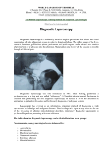 Diagnostic Laparoscopy - World Laparoscopy Hospital