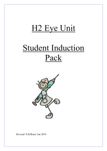 H2 Eye Unit- Induction Pack