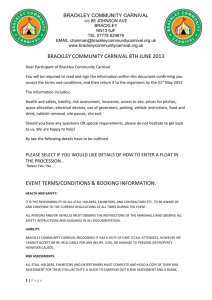 BRACKLEY COMMUNITY CARNIVAL 9TH JUNE 2014