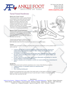 Tarsal Tunnel Syndrome Info Form