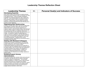 Leadership Themes Reflection Sheet