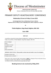 primary deputy headteachers` conference