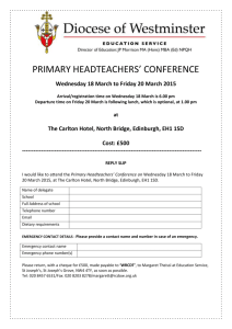 primary headteachers` conference