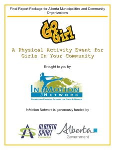 Go Girl – A Teen Girls Physical Activity Event for