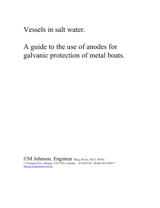 Galvanic corrosion (in vessels at sea)