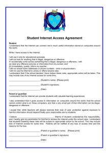 Student Internet Access Agreement