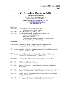 C. Brendan Montano MD - CT Clinical Research