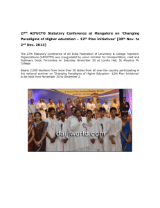 Mangalore, Nov 30: The 27th Statutory Conference of All India