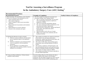 Tool for Assessing a Nosocomail Infection Surveiallnce Program*