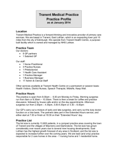 PRACTICE PROFILE - Tranent Medical Practice