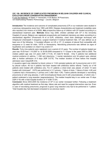 23C / 88– Incidence of complicated pneumonia in Belgian children