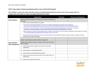 Step 4 (Skin to Skin) Action Plan Template