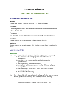Competencies and Learning Objectives (Tab 4)