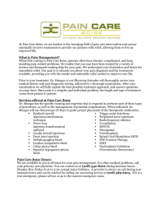 At Pain Care Boise we are leaders in the emerging field of pain care
