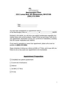Clinic Packet to print & bring