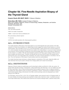 Chapter 6d. Fine-Needle Aspiration Biopsy of the Thyroid Gland