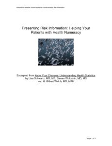 Presenting Risk Information
